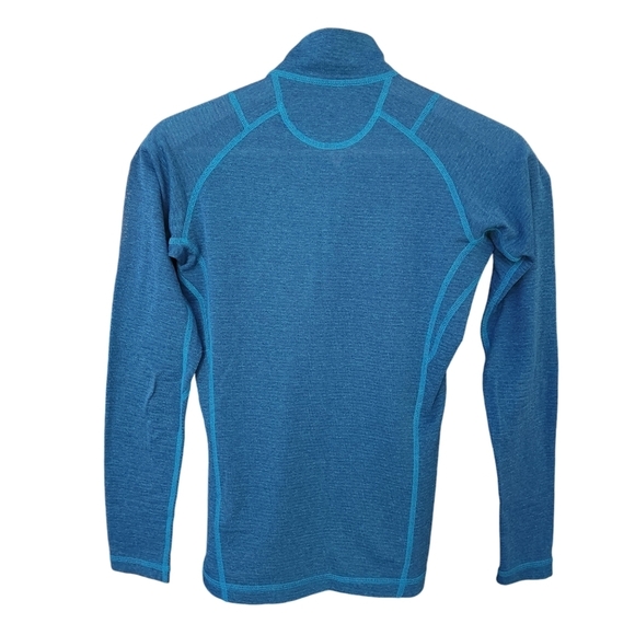 MEC T2 Long-Sleeved Zip-T - Women's base layer blue size small - Picture 3 of 13